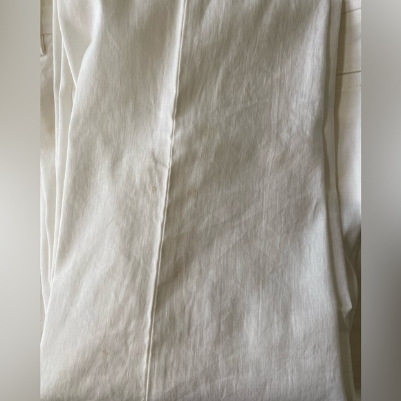 NWT Vince White Linen Cotton Pant in Size 6 - Picture 12 of 15
